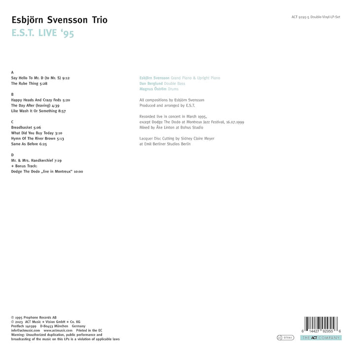 Live '95 (Gtf/ Transparent Green LP), Vinyl