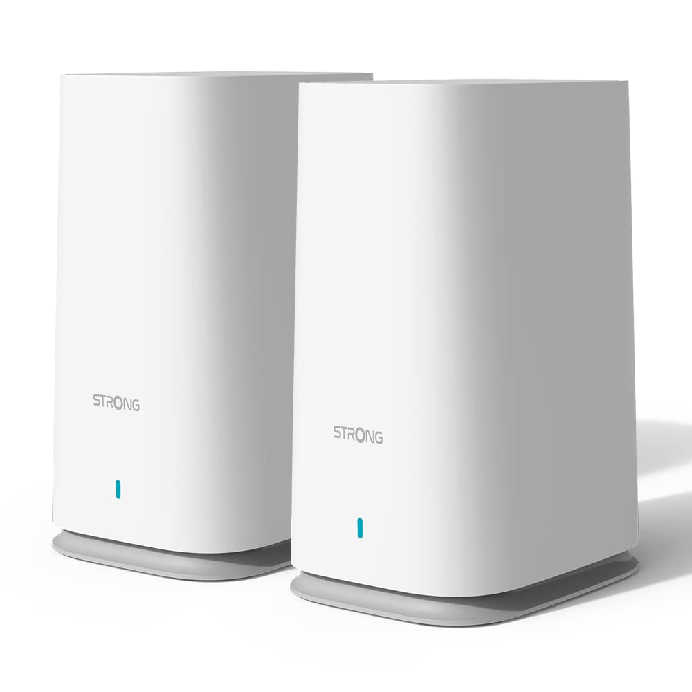 STRONG Atria Wi-Fi Mesh Home Kit 2100, WLAN Verstärker, Repeater, 200m² Abdeckung, 2100 Mbit/s, 2,4