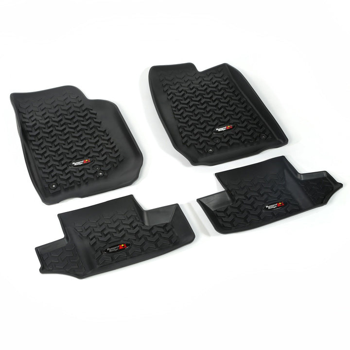 Rugged Ridge 12987.03 Bodenverkleidung, vorne/hinten, schwarz, 2007-2018 Jeep Wrangler JK 2 Dr, 07-1
