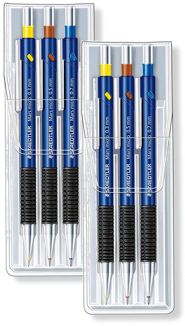 Staedtler 775SCWP3 - Marsmicro 0,3-0,7 3er Set farbig (2, Ohne Nachfüllminen)