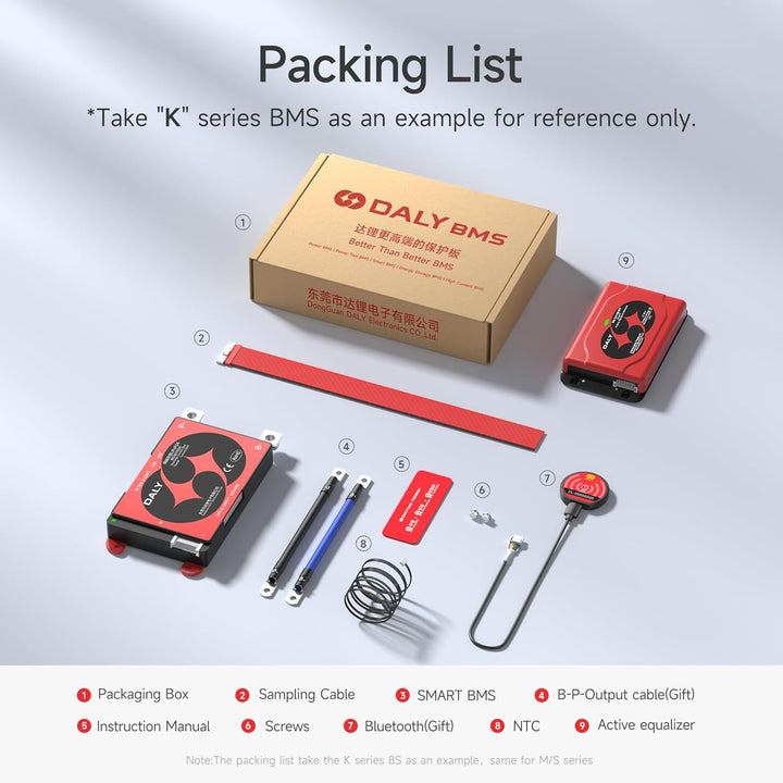 DALY BMS 48V 16S 150A Balance – 1A Active Cell Balancing BMS mit Bluetooth Modul für 48V LiFePO4 Akk