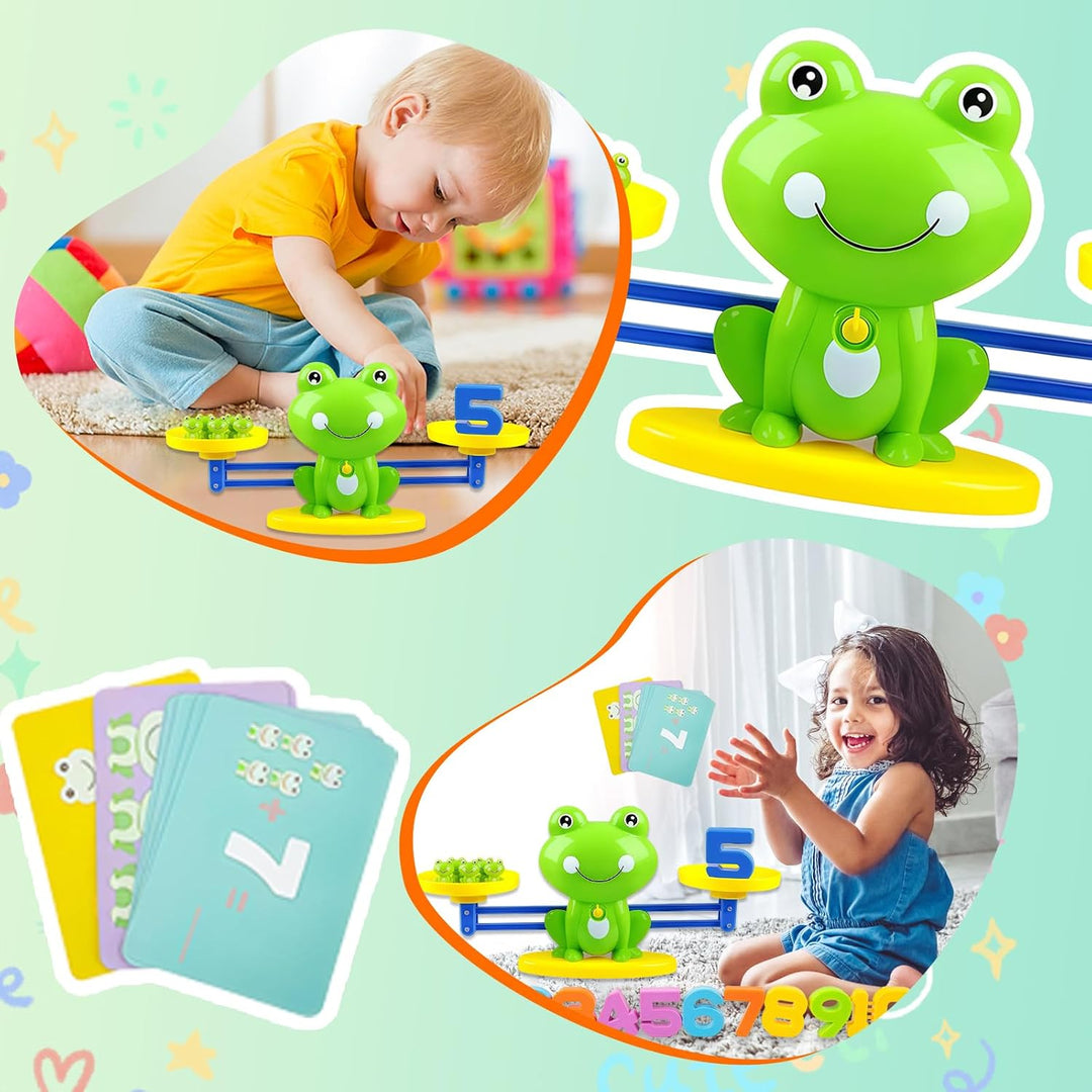 Lernspielzeug Mathe-Spiel, Zählen und Rechnen Lernen Frosch Lernspielzeug, Montessori Spielzeug für