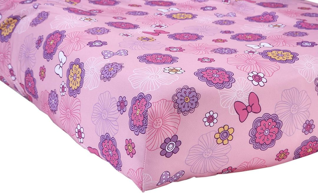 Disney 4 Piece Minnies Fluttery Friends Toddler Bedding Set, Lavender (Japan Import) Mehrfarbig, Meh