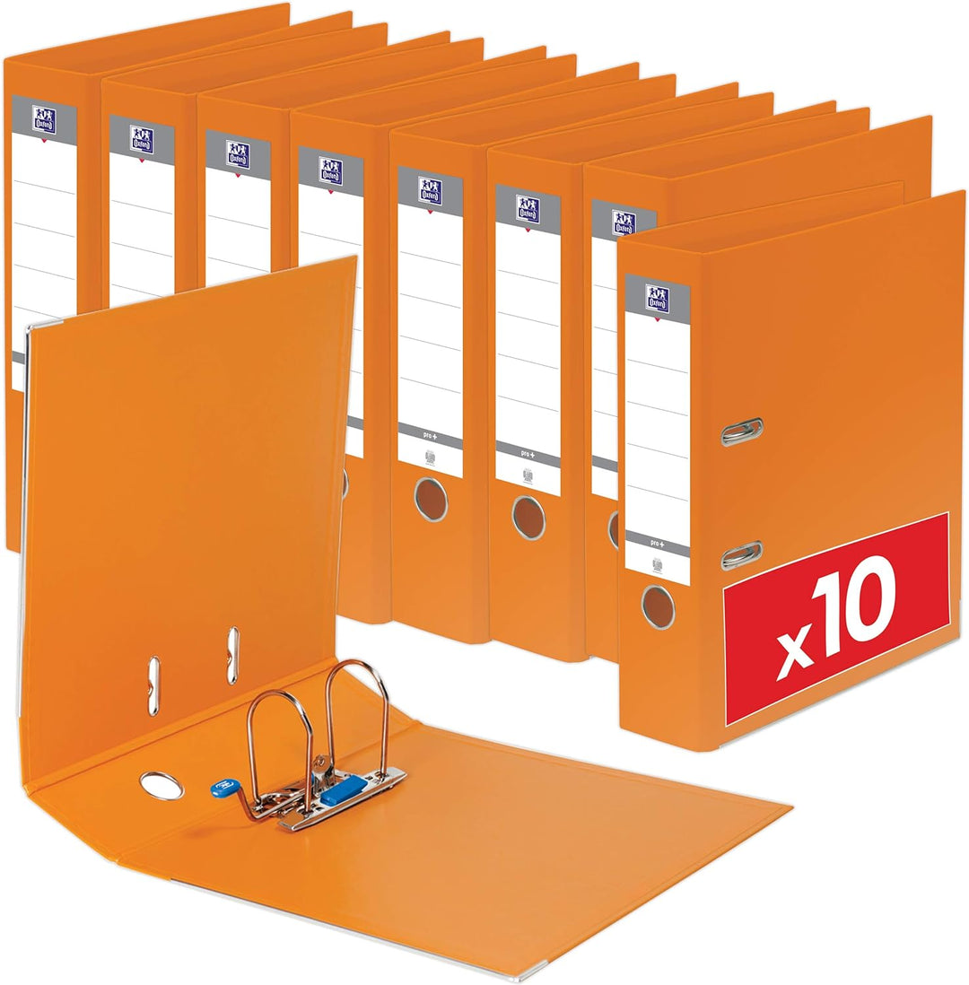 Oxford Smart Pro+ Ordner A4 80 mm PP/PP Orange 10er Stück