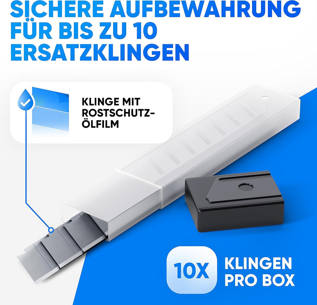 120 Cuttermesser Klingen | 18mm Teppichmesser Klingen | Ersatzklingen für Kuttermesser, cutter knife