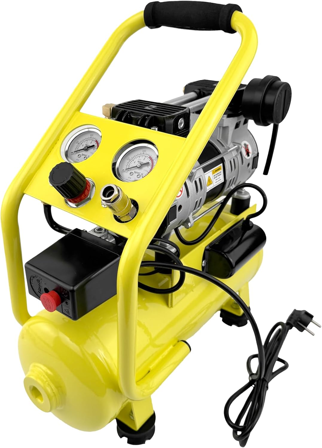 WELDINGER Flüster Kompressor FK 65 pro 750 W 90 l Luftabgabe innenbeschichteter Tank 9 bar max. FK 6