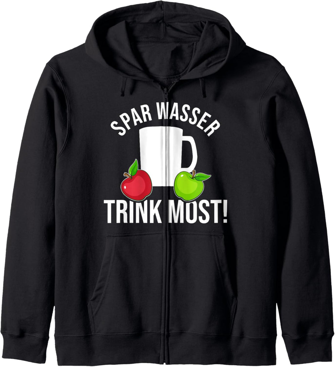 Spar Wasser trink Most lustiges Fruchtsaft Kapuzenjacke