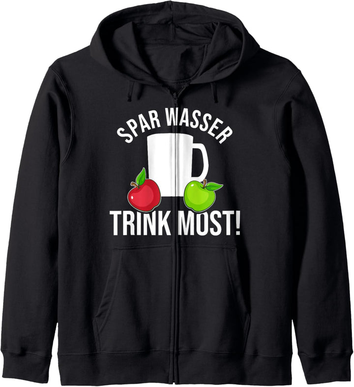 Spar Wasser trink Most lustiges Fruchtsaft Kapuzenjacke