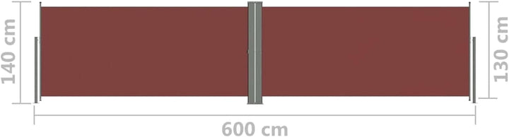 Tidyard Garten-Seitenmarkise Ausziehbar Outdoor-Sichtschutzschirm Windschutz Sonnenschutz Markise Ba