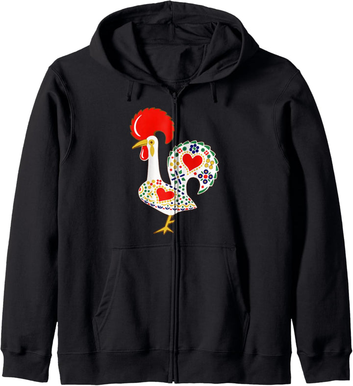 Galo de Barcelos - Portugiesischer Hahnentwurf Kapuzenjacke