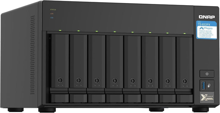 QNAP NAS TS-832PX-4G 8bay Desktop, One Size