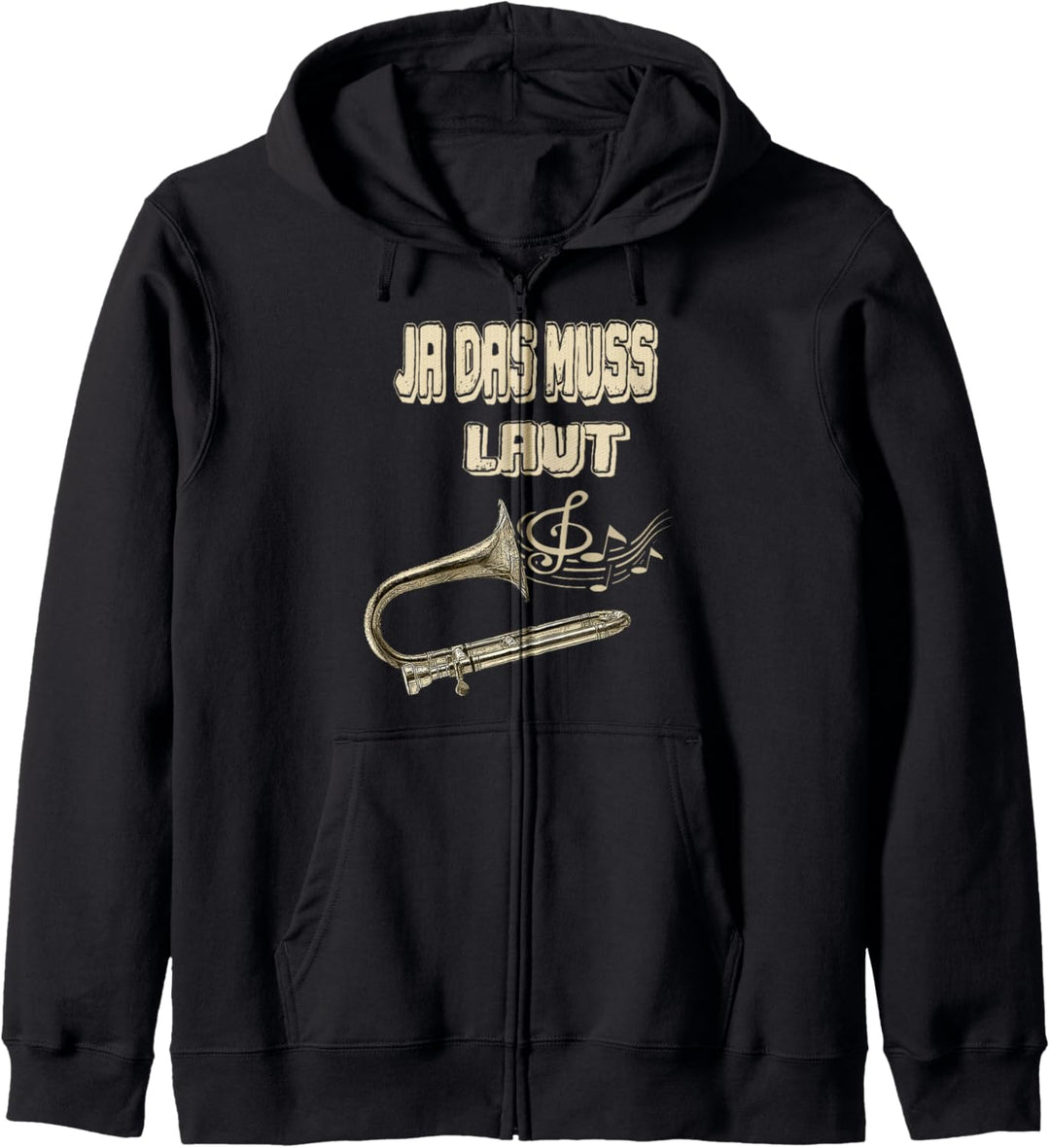 Piccolo Posaune Ja Das Muss Laut Lustiges Musiker Kapuzenjacke