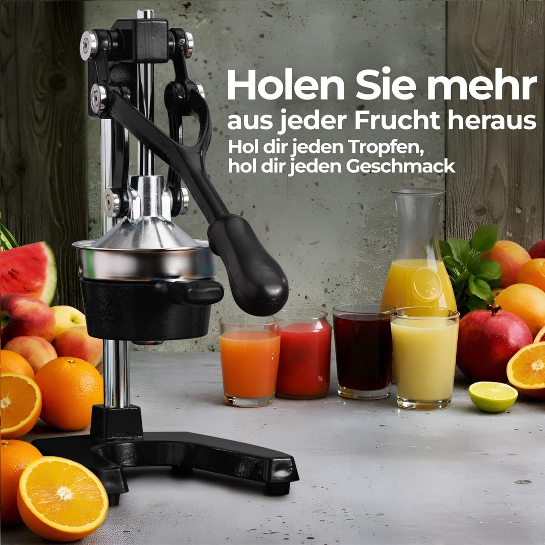 Zulay Kitchen professionelle zitruspresse - manuelle zitruspresse und orange squeezer - metall lemon