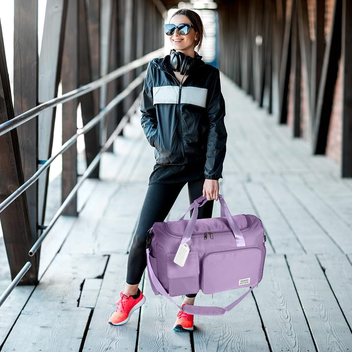 Flintronic 36L Faltbare Reisetasche Gepäcktasche Grosse Weekender Übernachtungstasche Urlaubstasche