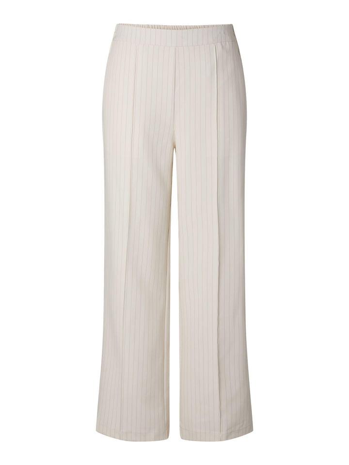 PIECES Female Hose mit weitem Bein PCBOZZY Gestreift S Birch, S Birch