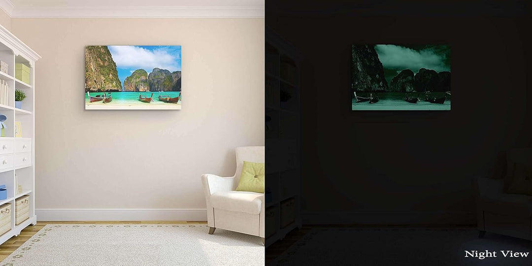 Startonight Bilder Der Tropische Strand, Leinwandbilder Moderne Kunst, Landschaft Wanddeko Kunstdruc