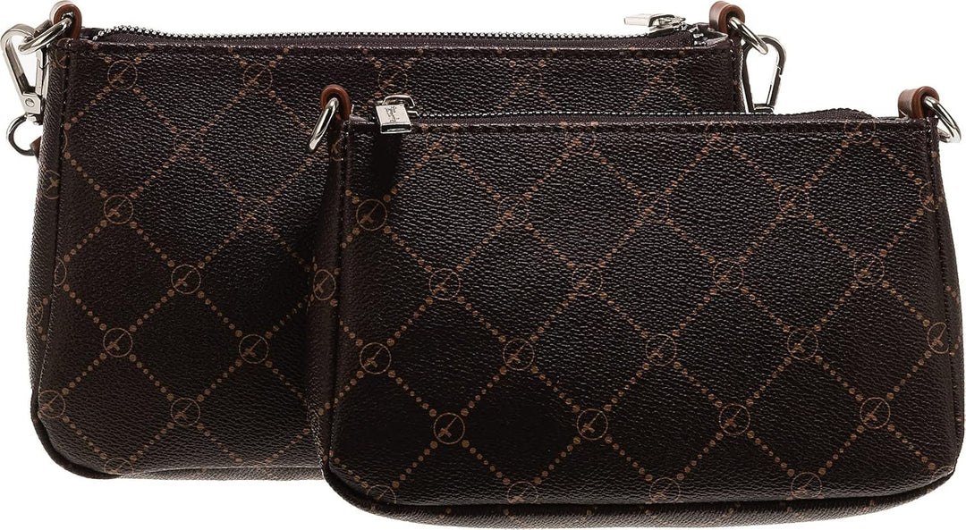 Tamaris Umhängetasche TAS Anastasia 31171 Damen Handtaschen Print Einheitsgrösse Brown/Cognac 207, E