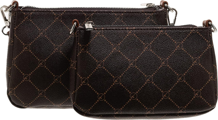 Tamaris Umhängetasche TAS Anastasia 31171 Damen Handtaschen Print Einheitsgrösse Brown/Cognac 207, E