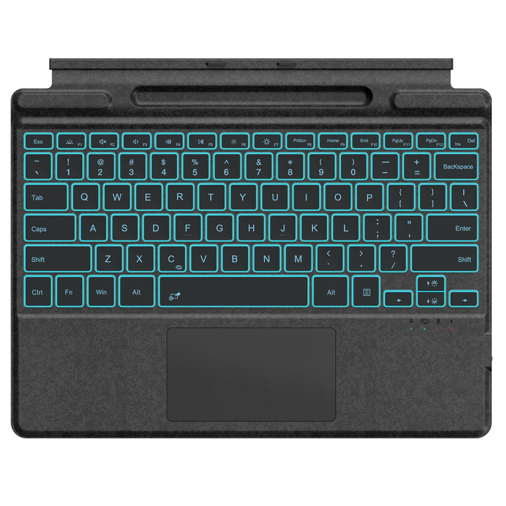 MoKo Deutsche QWERTZ Bluetooth Tastatur mit Hintergrundbeleuchtung & Touchpad für Microsoft Surface
