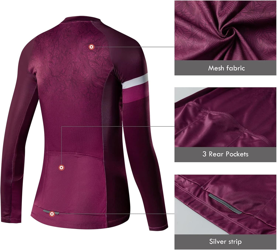Santic Radtrikot Damen Kurz Fahrradtrikot Damen Fahrrad Shirt M Violett, M Violett
