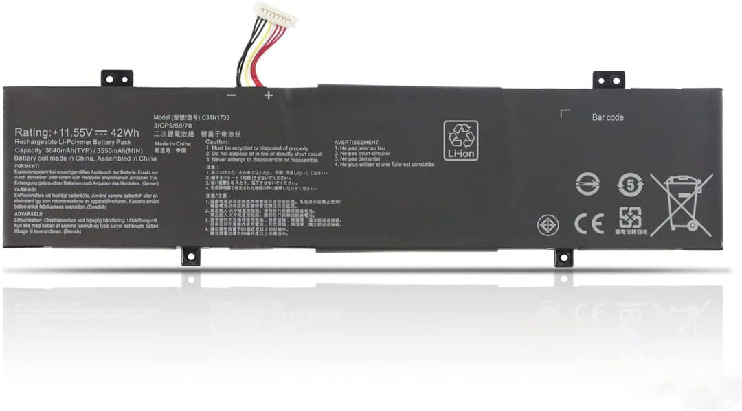 C31N1733 Laptop-Akku Kompatibel mit ASUS VivoBook Flip 14 TP412U TP412UA TP412FA TP412UA-IH31T TP412
