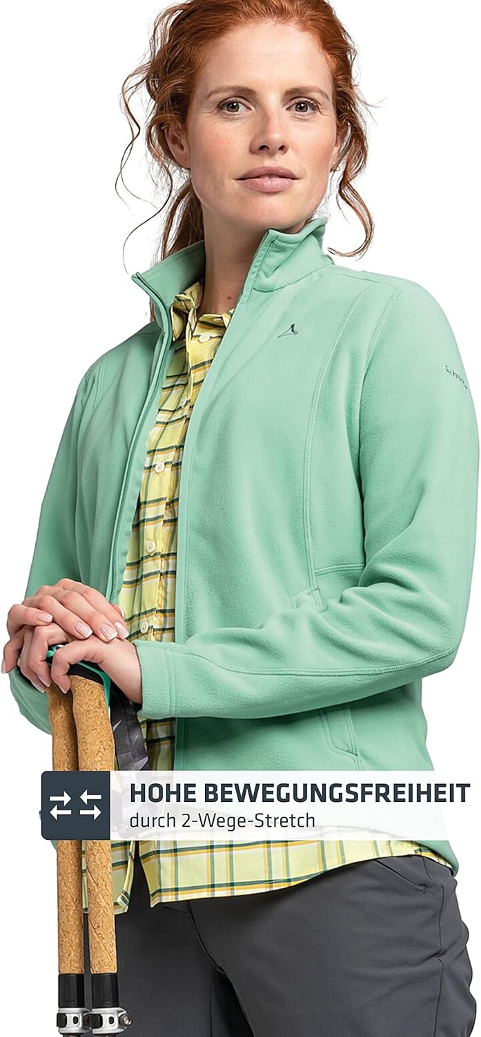 Schöffel Damen Fleece Jacket Leona3 matcha mint 46, matcha mint 46