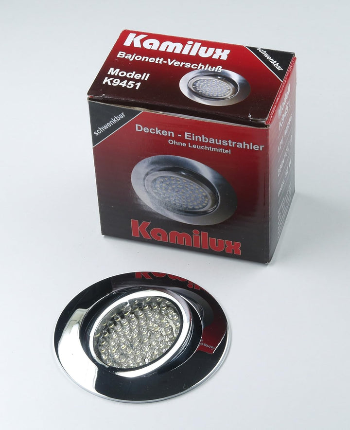 Kamilux 3er Set Einbaustrahler/Spot Bajo in chrom glänzend, Halogen oder LED geeignet, inkl. GU10 Fa