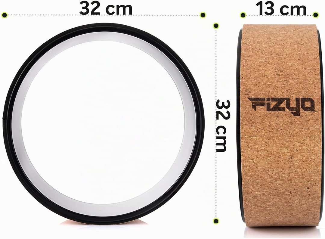 Phyzyo Yoga und Pilates Rad Ø33cm - Profirolle für Rückendehnung, Verbesserung des Gleichgewichtes u