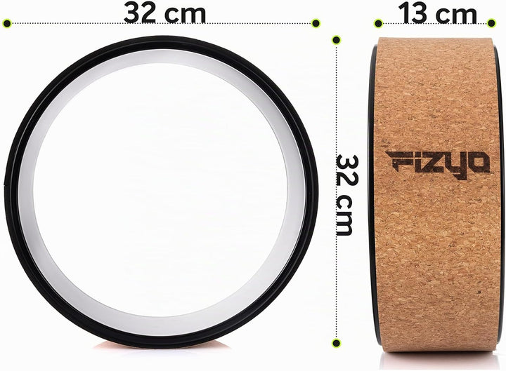 Phyzyo Yoga und Pilates Rad Ø33cm - Profirolle für Rückendehnung, Verbesserung des Gleichgewichtes u