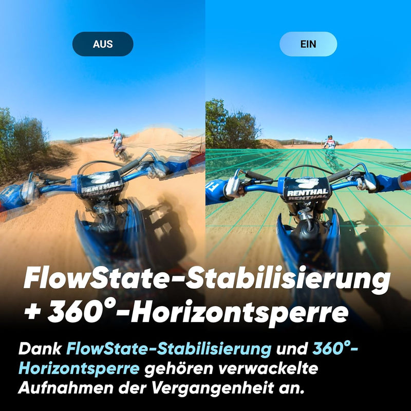 Insta360 X3 mit X3 Care Garantiekarte - wasserdichte 360°-Action-Kamera mit 48MP 1/2"-Sensoren, 5,7K