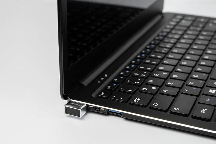FeinTech FPS210 Fingerabdruck-Sensor für PC Windows Hello Fingerprint-Reader USB-C silber, USB-C, si
