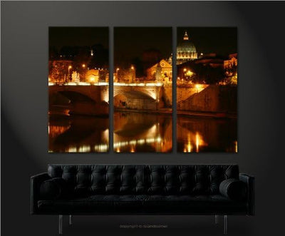 islandburner Bild Bilder auf Leinwand Rom Petersdom XXL Poster Leinwandbild Wandbild art up your lif