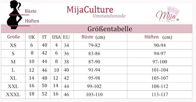 MijaCulture 3 in1 Geburtskleid Stillnachthemd Umstandsnachthemd 4128 L Schwarz / Herzen, L Schwarz /