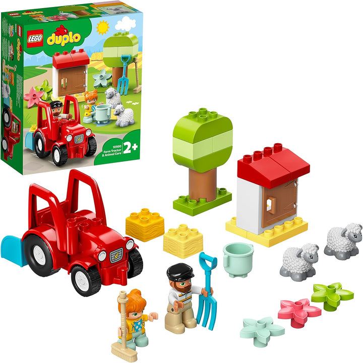 LEGO 10950 DUPLO Town Traktor und Tierpflege Spielzeug, Spielzeug