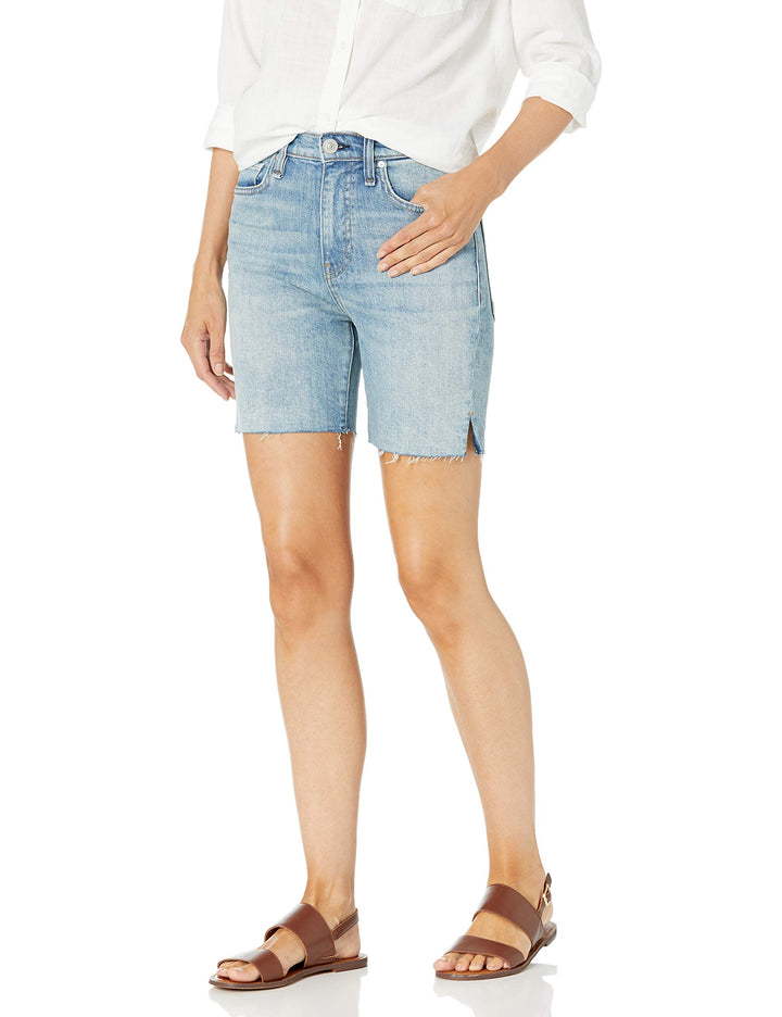 Hudson Women's Hana Biker Cut Off Jean Short 30 Foxy, 30 Foxy