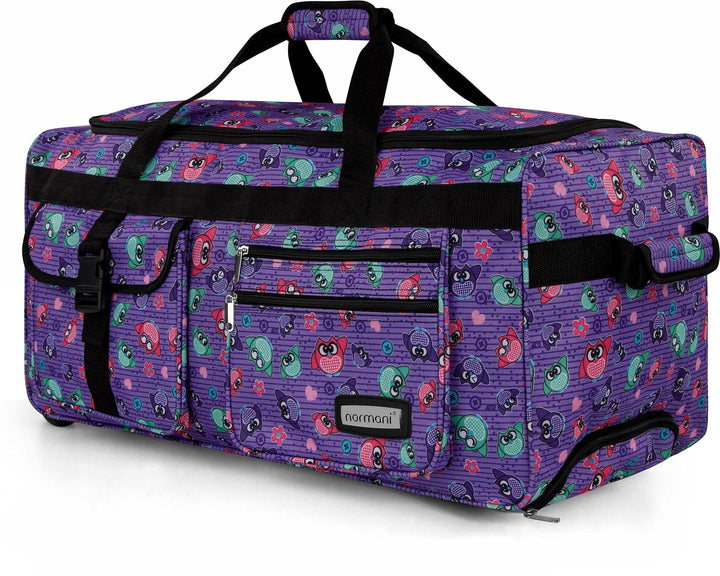 normani® Reisetasche mit Rollen 80 Liter Volumen Jumbo Big-Travel Reisetrolley riesige XXL in vielen