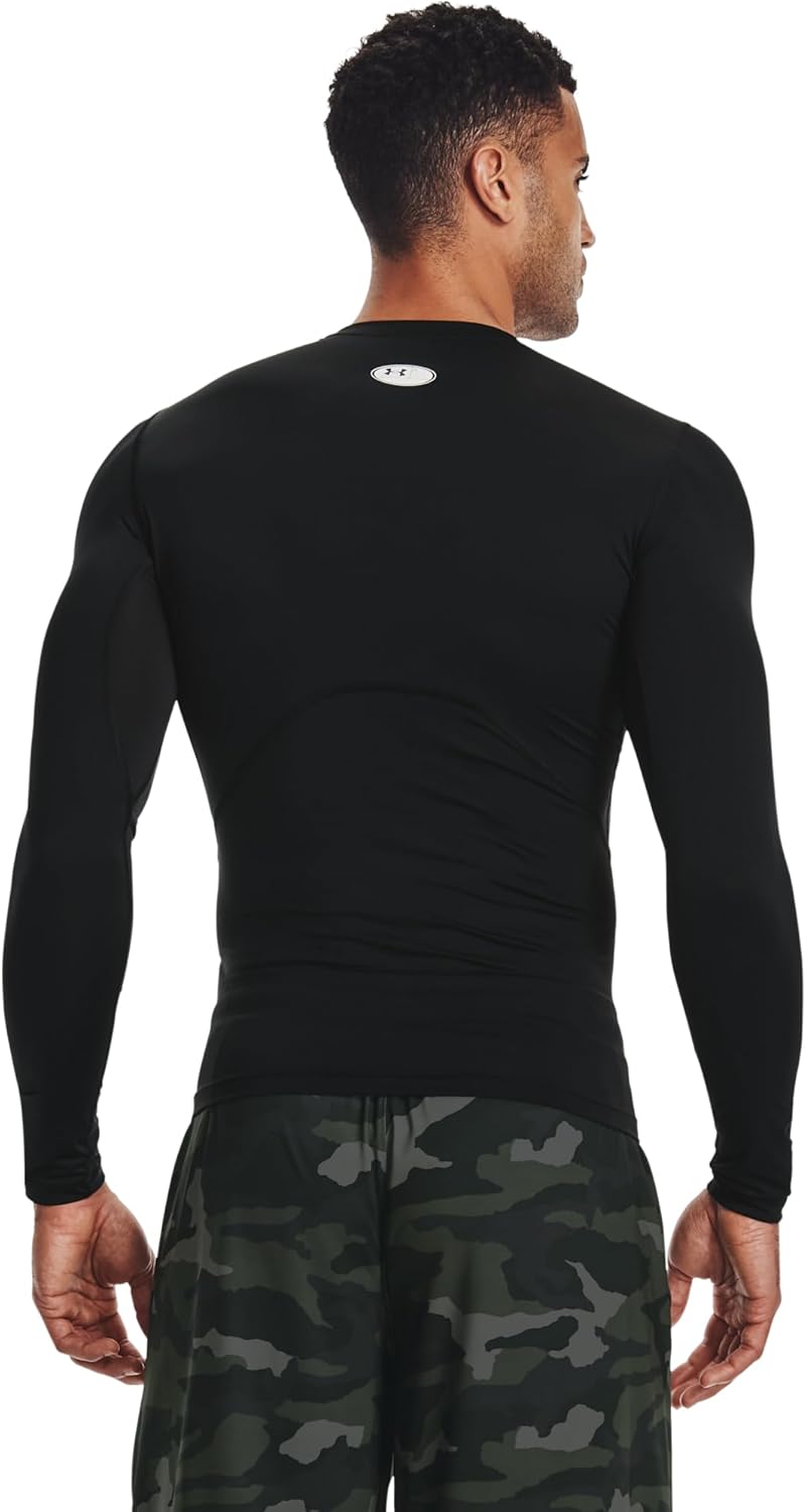 Under Armour Herren Armour HeatGear Compression Long-Sleeve T-Shirt Hemd, Blickdicht Schwarz XS, Sch