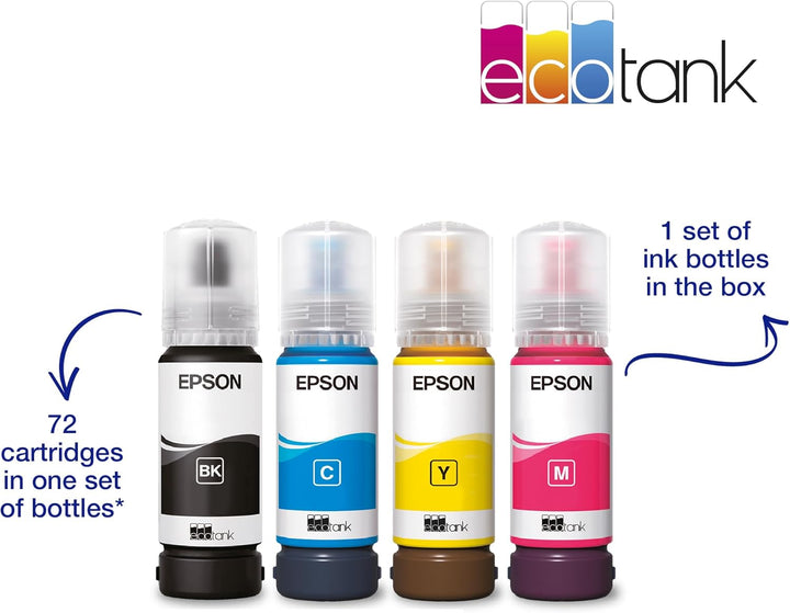 Epson EcoTank ET-4800 Drucken/Scannen/Kopieren Wi-Fi Tintentankdrucker, mit bis zu 3 Jahren Tinte im