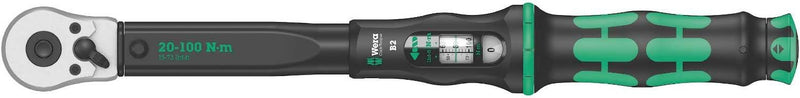 Wera 05075611001 Click-Torque B 2 Drehmomentschlüssel mit Umschaltknarre 3/8", 20-100 Nm 20 - 100 Nm