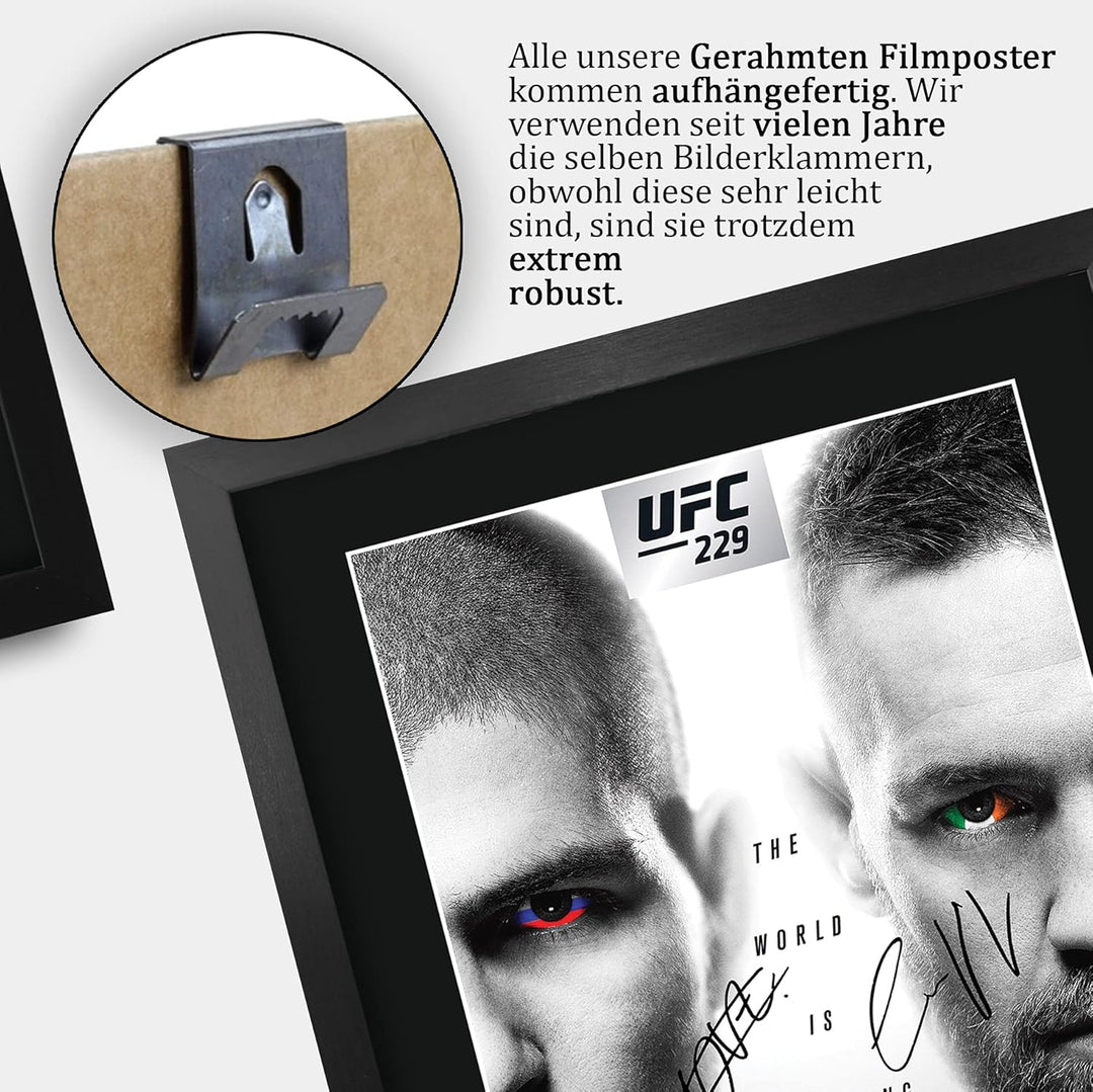 HWC Trading UFC 229 Fight Khabib Nurmagomedov vs Conor McGregor Gifts, gedrucktes Autogramm für UFC-
