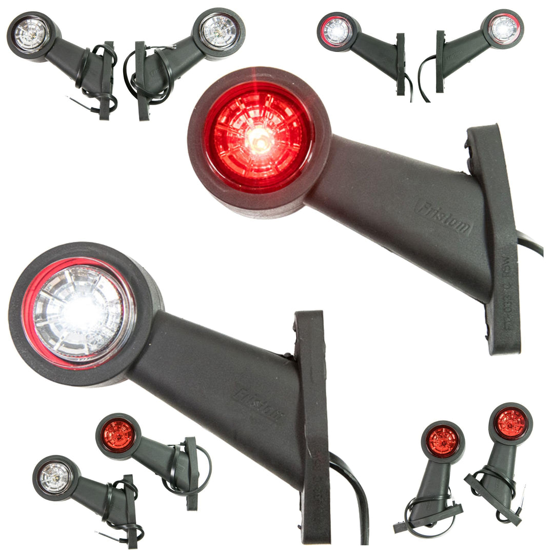 2 x LED Gummi Begrenzungsleuchte Seitenleuchte 12V 24V mit E-Prüfzeichen Positionsleuchte Auto LKW P