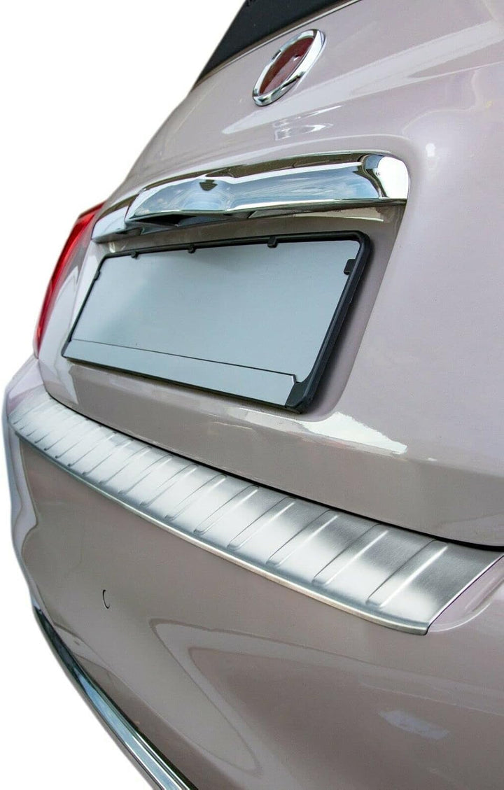 Ladekantenschutz Edelstahl MATT kompatibel für FIAT 500 FACELIFT | 500C CABRIO 2016-2020 | premium Q
