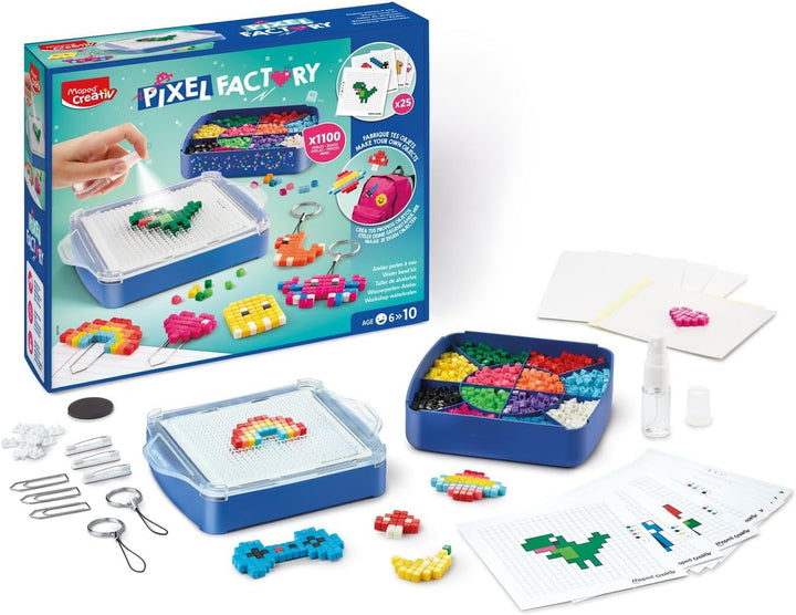 Maped CREATIV – 907700 Grosses Wasserperlen-Bastel-Set PIXEL FACTORY – Komplettset für die Erstellun