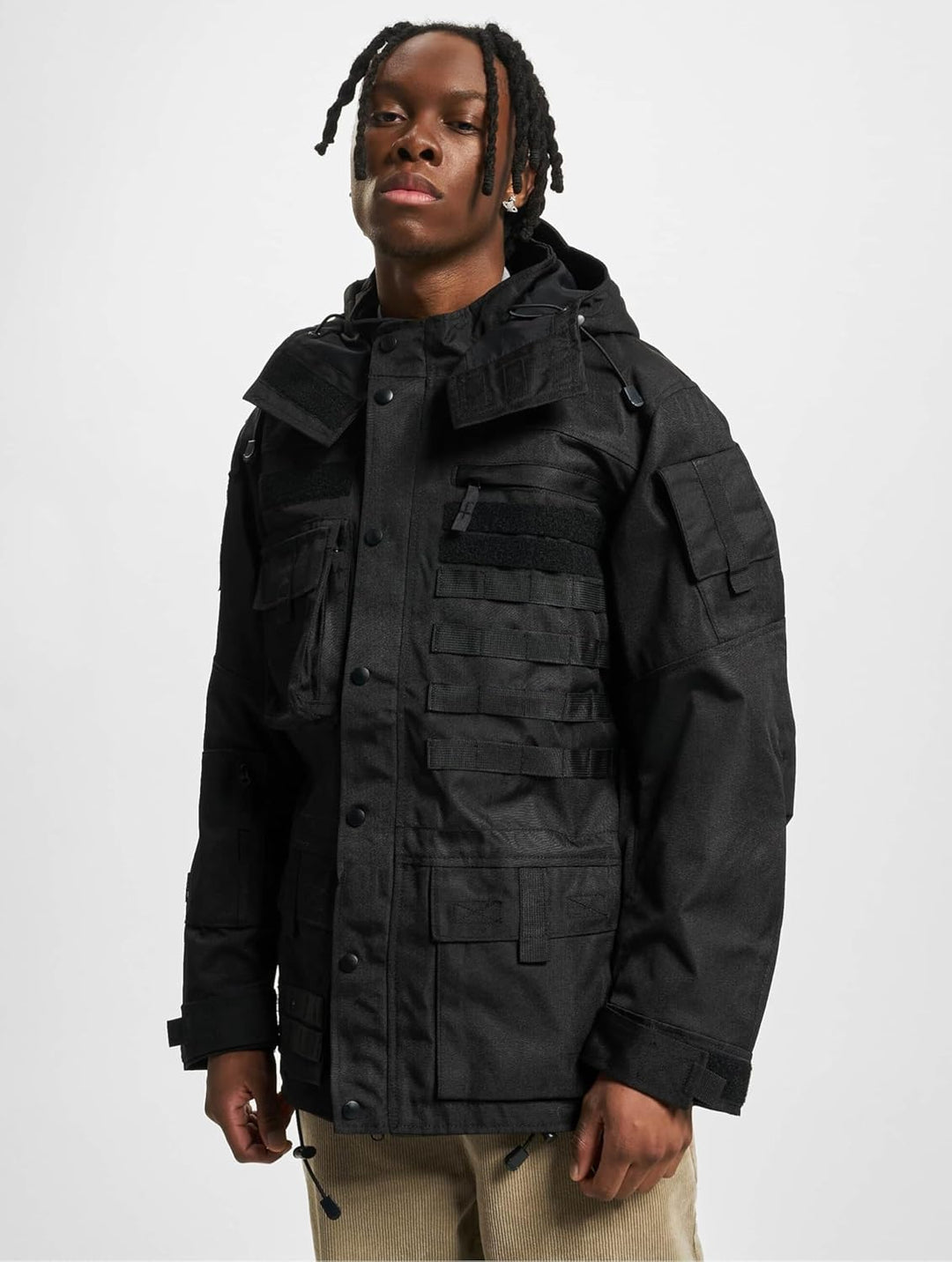 Brandit TACTICAL PERFORMANCE OUTDOOR JACKE ARMY NÄSSESCHUTZ OUTDOOR MILITÄRJACKE S Schwarz, S Schwar