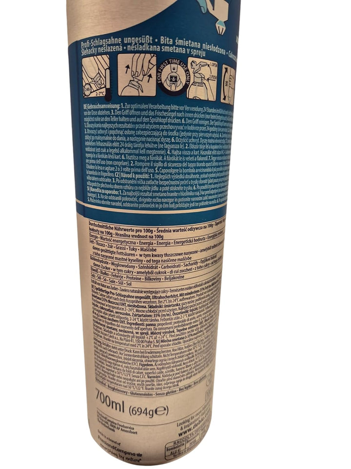 minafood-Set: 3 xDebic Profi-Schlagsahne ungesüsst, 700 ml