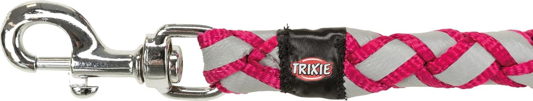 TRIXIE Hundeleine Cavo V-Leine L–XL, 2,00 m ø 18 mm in fuchsia - verstellbare Leine mit reflektieren