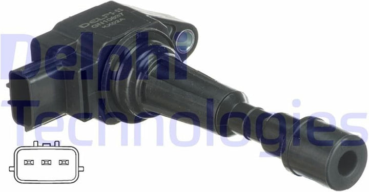 DELPHI GN10637-12B1 Zündspule 12V für MAZDA 3 (BK) 133936 ZJ2018100A GN10637