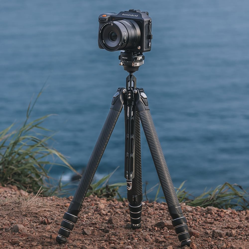 Falcam TreeRoot F38 Pro Carbon-Stativ, 61" Schnellverschluss-Reisestativ mit 360°-Kugelkopf, 5 kg Tr