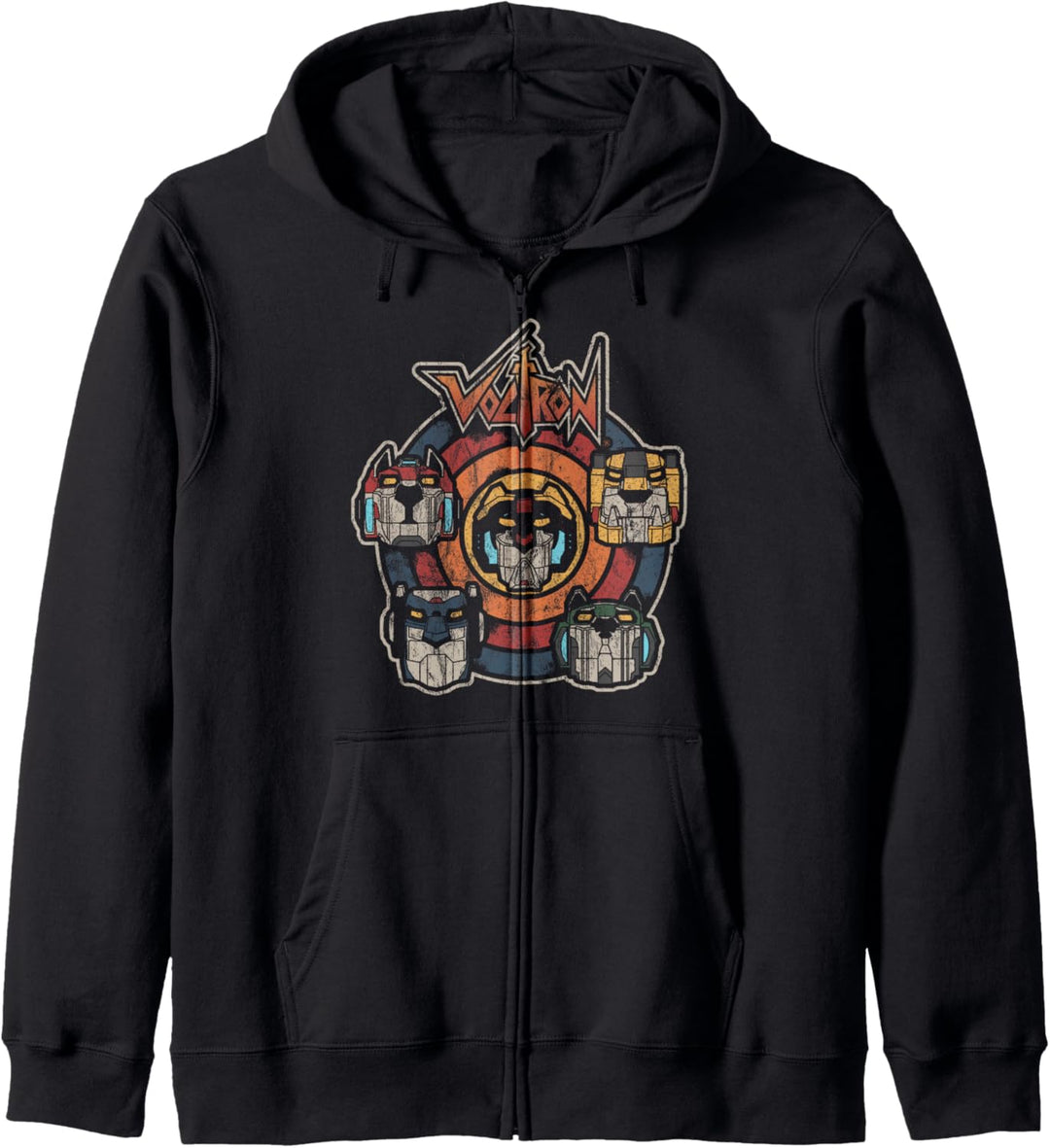 Voltron Defender Of The Universe Retro Lion Circle Kapuzenjacke
