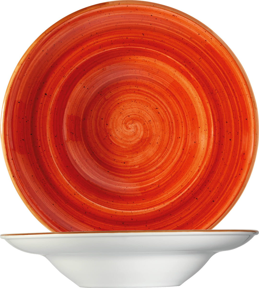 Bonna Premium Porcelain ATCGRM27CK Aura Terracotta Plate Teller tief, Supenteller, 26.8cm, 450ml, Po